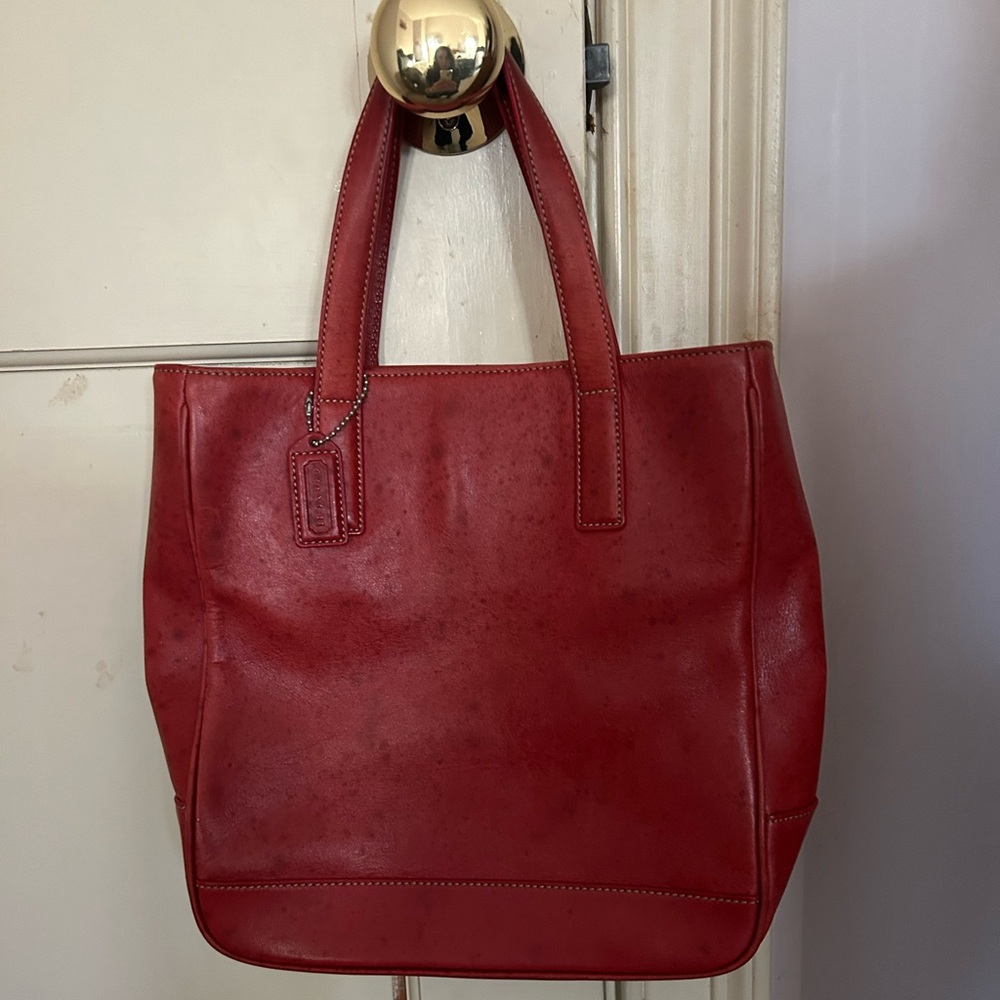 Red Coach Bag.